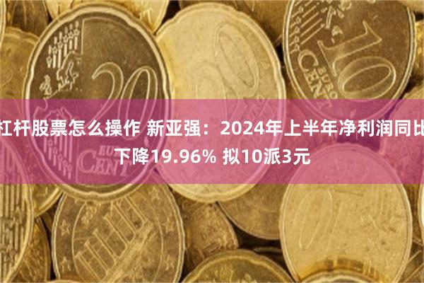 杠杆股票怎么操作 新亚强：2024年上半年净利润同比下降19.96% 拟10派3元
