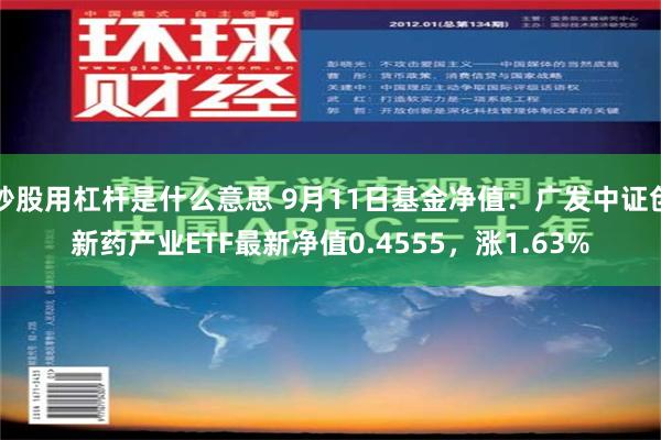 炒股用杠杆是什么意思 9月11日基金净值：广发中证创新药产业ETF最新净值0.4555，涨1.63%