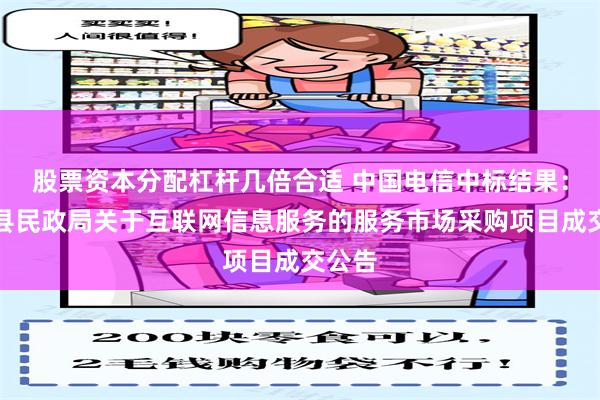 股票资本分配杠杆几倍合适 中国电信中标结果：和静县民政局关于互联网信息服务的服务市场采购项目成交公告