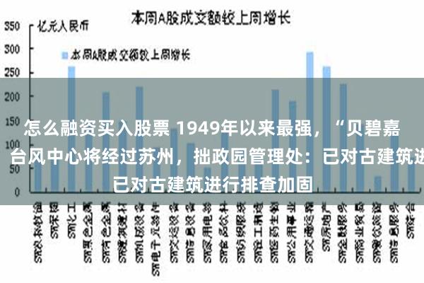 怎么融资买入股票 1949年以来最强，“贝碧嘉”登陆上海！台风中心将经过苏州，拙政园管理处：已对古建筑进行排查加固