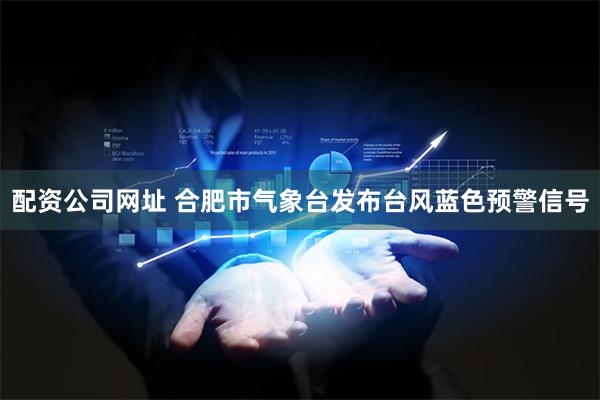 配资公司网址 合肥市气象台发布台风蓝色预警信号