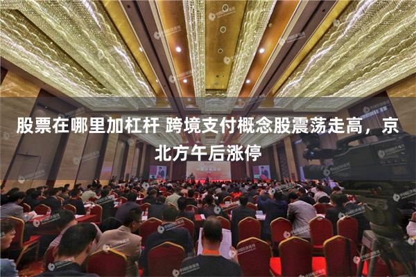 股票在哪里加杠杆 跨境支付概念股震荡走高，京北方午后涨停