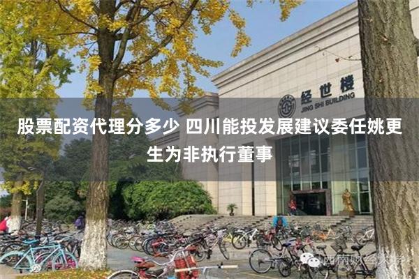 股票配资代理分多少 四川能投发展建议委任姚更生为非执行董事