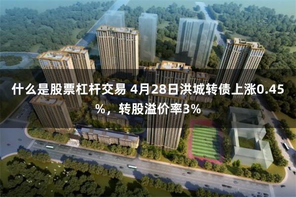 什么是股票杠杆交易 4月28日洪城转债上涨0.45%，转股溢价率3%