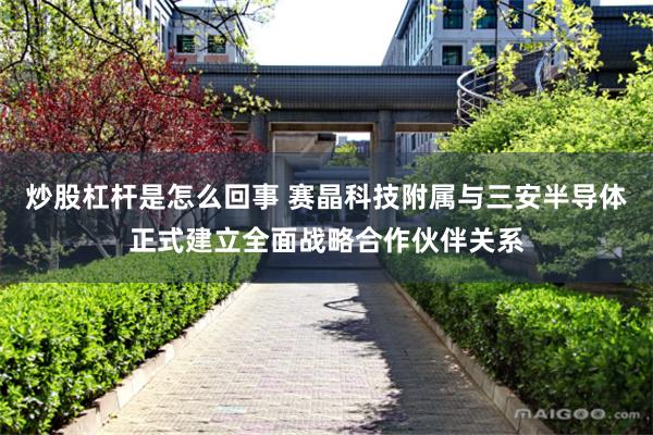 炒股杠杆是怎么回事 赛晶科技附属与三安半导体正式建立全面战略合作伙伴关系