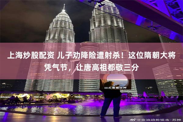 上海炒股配资 儿子劝降险遭射杀！这位隋朝大将凭气节，让唐高祖都敬三分