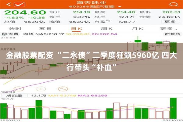 金融股票配资 “二永债”二季度狂飙5960亿 四大行带头“补血”