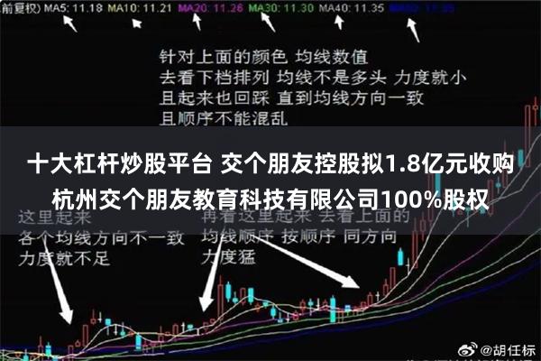 十大杠杆炒股平台 交个朋友控股拟1.8亿元收购杭州交个朋友教育科技有限公司100%股权