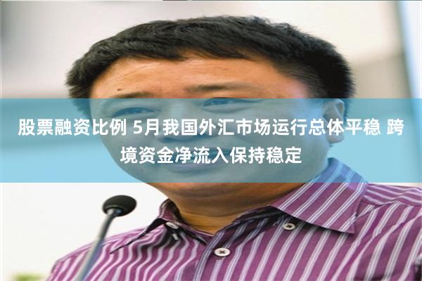股票融资比例 5月我国外汇市场运行总体平稳 跨境资金净流入保持稳定