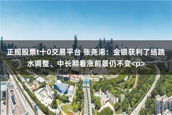 正规股票t十0交易平台 张尧浠：金银获利了结跳水调整、中长期看涨前景仍不变<p>