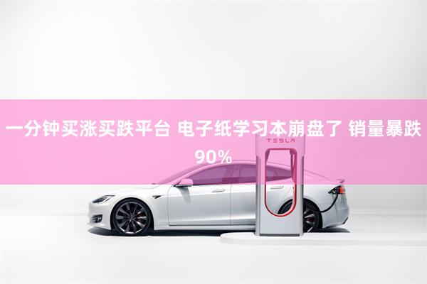 一分钟买涨买跌平台 电子纸学习本崩盘了 销量暴跌90%