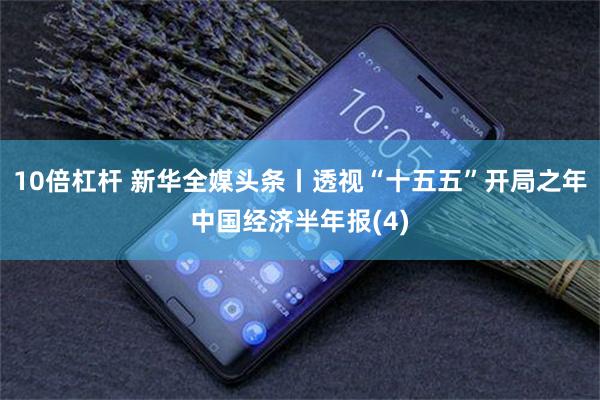 10倍杠杆 新华全媒头条丨透视“十五五”开局之年中国经济半年报(4)