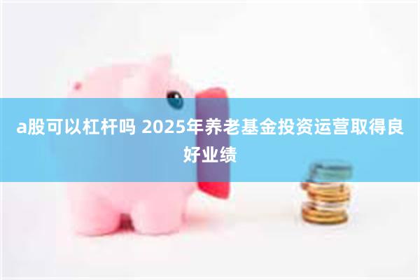 a股可以杠杆吗 2025年养老基金投资运营取得良好业绩
