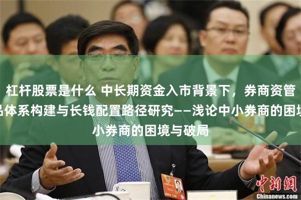 杠杆股票是什么 中长期资金入市背景下，券商资管FOF产品体系构建与长钱配置路径研究——浅论中小券商的困境与破局