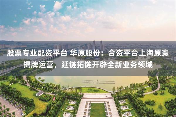 股票专业配资平台 华原股份：合资平台上海原寰揭牌运营，延链拓链开辟全新业务领域
