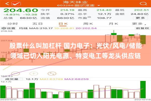 股票什么叫加杠杆 国力电子：光伏/风电/储能领域已切入阳光电源、特变电工等龙头供应链