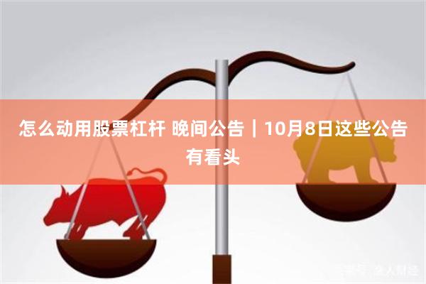 怎么动用股票杠杆 晚间公告｜10月8日这些公告有看头
