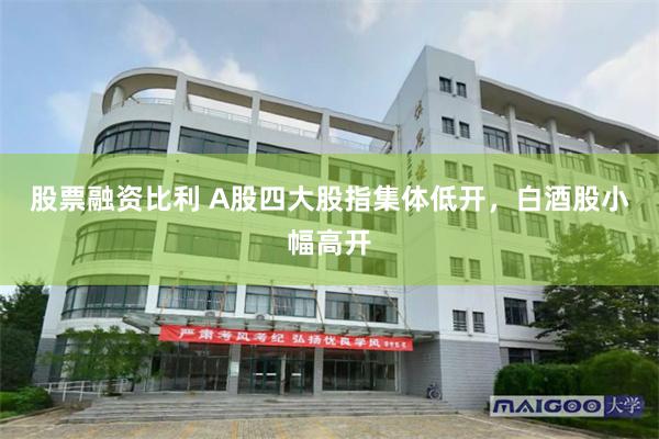 股票融资比利 A股四大股指集体低开,白酒股小幅高开